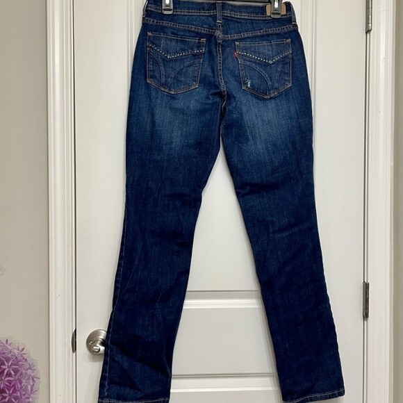 Levi’s Dark Wash 505 Straight Leg Jeans - Picture 2 of 5